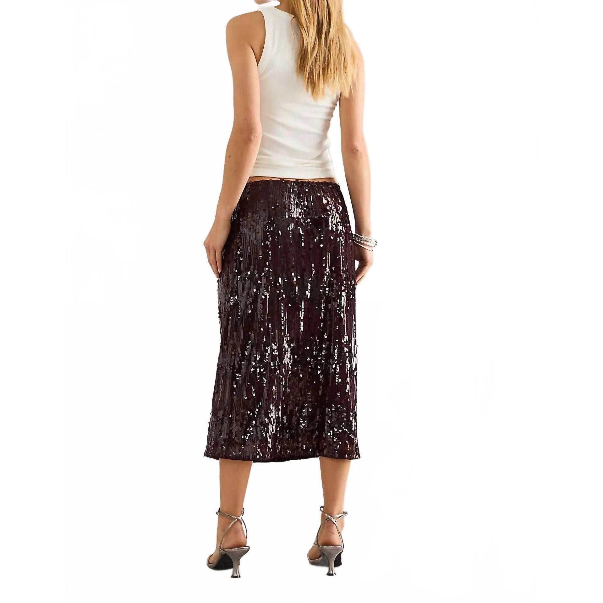New Baum Und Pferdgarten Jaino Midi Skirt In Purple — image 2 of 4